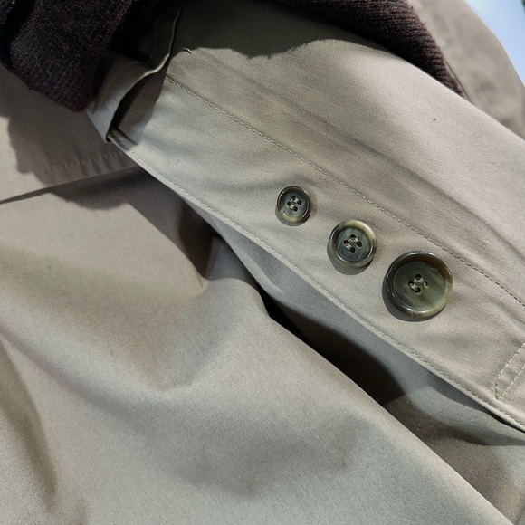 London Fog vintage mens trench coat relaxed cotton blend zip out liner 40R - Picture 16 of 16